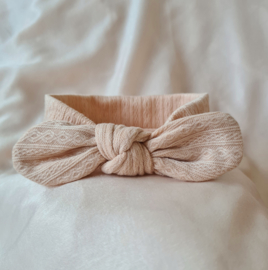 Haarbandje Soft Knit  Breed - Beige