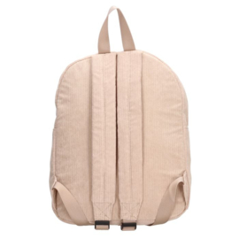 Rib Rugzak met naam - Beige