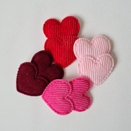 Rib Heart Double - Mix  Color