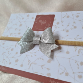 Haarbandje Strik Jolien - Silver 02