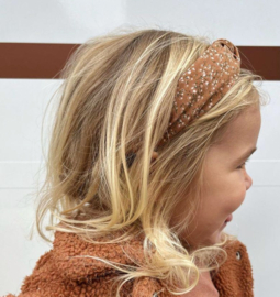 Haarband Knot - Ditsy Brown