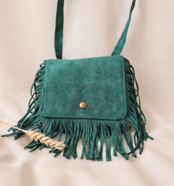 Boho kindertasje ' Boho Fringe Bag Forest'