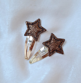 Sparkly Stars - Brown