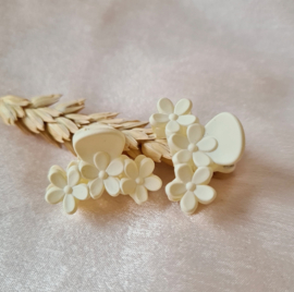 Flowerclips mini - Cream