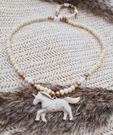 Kinderketting Unicorn Nude Gold