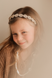 Diadeem Flowers Khaki