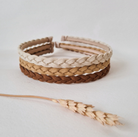 Diadeem Braided Suede- Coffee