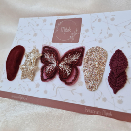 Cadeauset - Winered & Gold