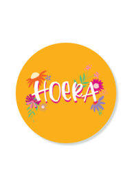 Stickers - Hoera bloemen