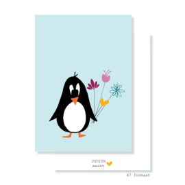 Klein kaartje -  Pinguïn