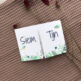 Geboortekaartje Siem en Tijn