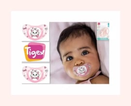 Tigex  fopspen, 2 stuks, Disney baby- roze