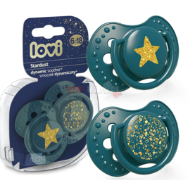 Lovi Stardust fopspenen 2 st. set- groen