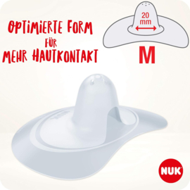 Nuk |  Chest Hat | Borstschild | Including Protective Box | 2 Pieces | Size M | Transparent |