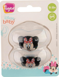 Tigex  Soft Touch Friends fopspeen | siliconen fopspeen | Disney Minnie  | 2 stuks