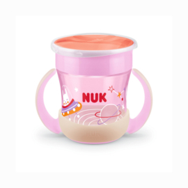 NUK | Mini Magic Cup Night | drinkbeker | 360° | 6+ m | oplichtend in het donker | 160 ml | roze