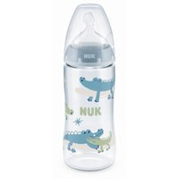 NUK  Serenity+  |  Fles |   blauw krokodil  360 ml |  360 ml | speen maat: M  |