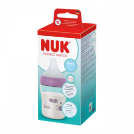 NUK Perfect Match Babyfles met Temperatuurindicator 150 ml – Siliconen Speen S