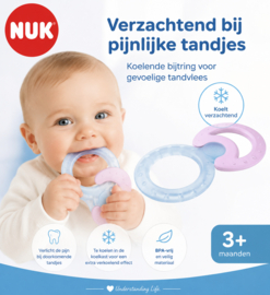 NUK – Koelende bijtring met verzachtende werking- 3m+
