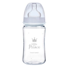 Canpol Babies | Little Prince |  Easy Start Anti-Koliek babyfles | blauw | 3m+ | 240ml |