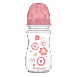 Canpol Babies NEWBORN BABY (roze) Easy Start Anti-Koliek babyfles 3m+, 240 ml