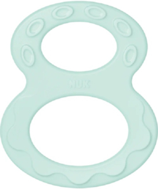 Nuk bijtring 2 stuks | pastel kleur  turkoois-paars | 0+m