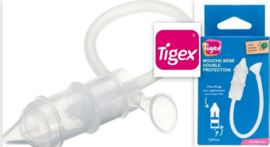 De Tigex neuszuiger is speciaal ontworpen met een dubbele beschermingslaag en een geïntegreerd sponsluchtfilter voor extra hygiëne en veiligheid. Dankzij de ergonomisch gevormde en steriliseerbare punt is dit hulpmiddel effectief in het voorzichtig verwij