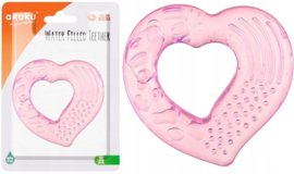AKUKU Koelbijtring met Ice gel, 3+ m Roze