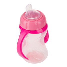 Canpol Babies Trainingsbeker Siliconen Tuit 320ml CUTE ANIMALS roze