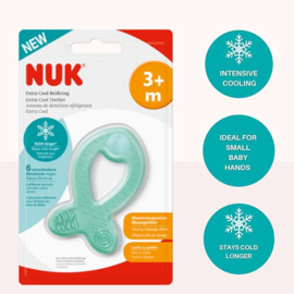 NUK |  Extra Cool Bijtring met Koelend en Massage Effect | vanaf 3 Maanden| 1 Stuk,|