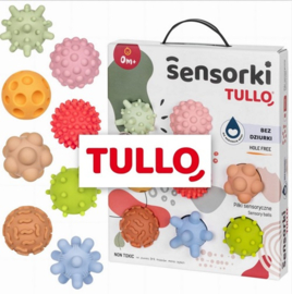 Tullo Sensorische ballen zonder gat- pastel -  Set van 8- 0m+ 0+ maanden