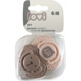 Lovi |  Hey |  girl |  fopspenen 2 st. set | roze-bruin |