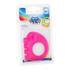 Canpol Babies transparante elastische bijtring-  0+m-  olifant