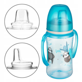 Canpol Babies  | EasyStart | Siliconen Trainingsbeker |  240ml | PP |  EXOTISCHE DIEREN |  blauw
