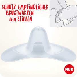 Nuk |  Chest Hat | Borstschild | Including Protective Box | 2 Pieces | Size M | Transparent |