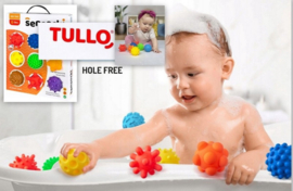 Tullo Sensorische ballen zonder gat- Set van 8- 0m+ 0+ maanden