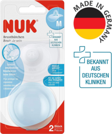 Nuk |  Chest Hat | Borstschild | Including Protective Box | 2 Pieces | Size M | Transparent |