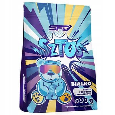 SFD | Sztos ewit  |  protein  | 500 g | eiwitconcentraat | spieren | regeneratie | energie | witte chocolade met aardbei |