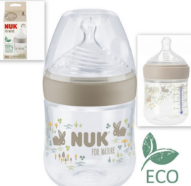NUK | For Nature  | Babyfles | maat S | 150 ml |  beige
