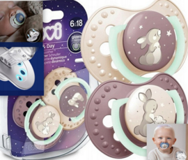 Lovi |  Vos  | Night&Day | girl |  fopspenen  | 2 st. set, | gloeit in het donker |