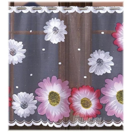 Wisan- Gerbera- jacquard vitrage  Gordijn  300 x 70 cm - Curtains - Jacquardgordijnen-