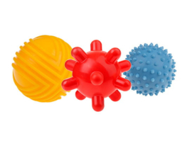Tullo Sensorische textuurballen - Set van 3- 0m+