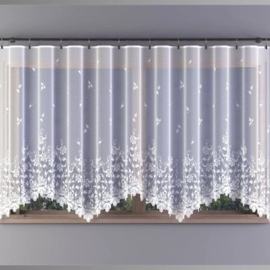 Wisan- Espera - jacquard vitrage -  Gordijn 390 x185 cm - Curtains  - Jacquardgordijnen- wit-