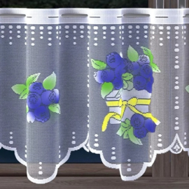 Wisan- Bessen- jacquard vitrage - Gordijn  300 x 40 cm - Curtains - Jacquardgordijnen-