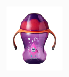 Tommee Tippee - Cup - Training Sippee cup - girl- 7m+  roze - 230  ml