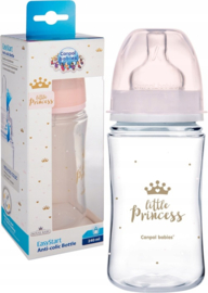 Canpol Babies | Little Prince |  Easy Start Anti-Koliek babyfles | roze | 3m+ | 240ml |