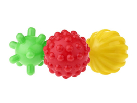 Tullo Sensorische textuurballen - Set van 3- 0m+