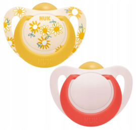 NUK Star latex  fopspenen 2st. set  | 18-36 maanden |