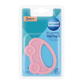 Canpol Babies transparante elastische bijtring- 3m+