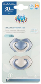 Canpol Babies PURE COLOR Set symmetrische siliconen fopspenen , 2 stuks |
